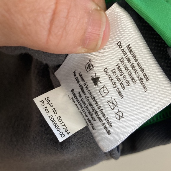 MEC Cycling Shirt Mens XL Green Gray Long Sleeve Half Zip Micro Fleece - Picture 14 of 15